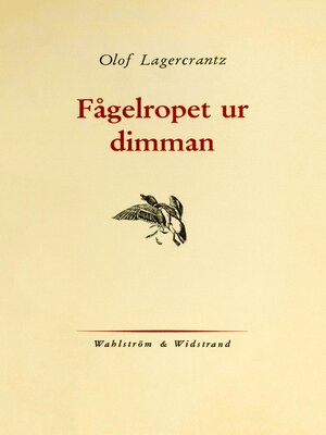 cover image of Fågelropet ur dimman